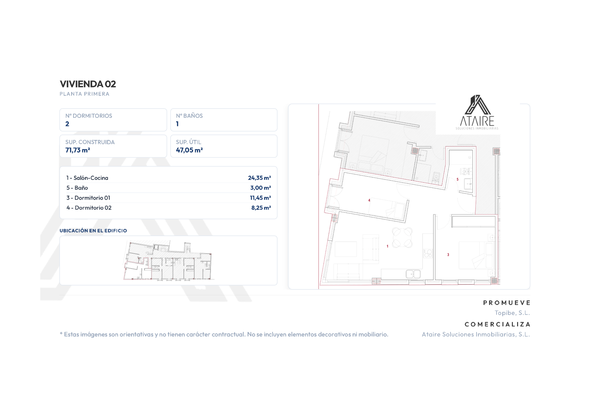 Plano arquitectónico Vivienda 02